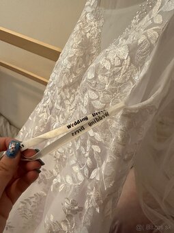 Krasne nové nenosené svadobné biele šaty na ramienka, 36 - 19