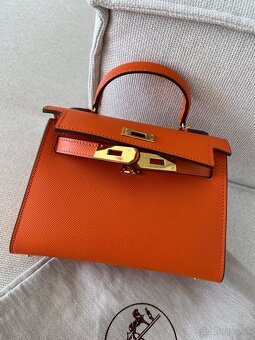 Hermes kelly mini kabelka oranžová - 19