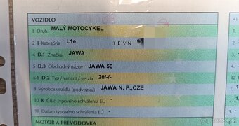 JAWA pionier 20, 1970, pôvodný stav, s TP, ŠPZ - 19