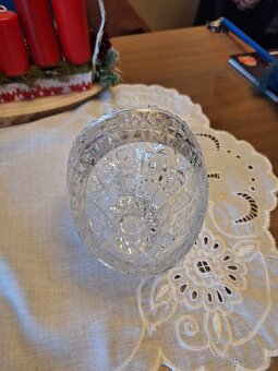 2 sklenene krištáľove košíky - 19