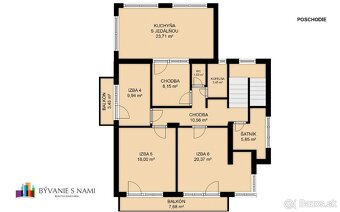 Na predaj | 6 izbový rodinný dom 251,19 m² - Chorvátsky Grob - 19