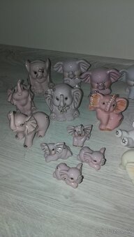 ✅ Dekoračné sošky slonov - rôzny materiál, veľkosť ✅ - 19