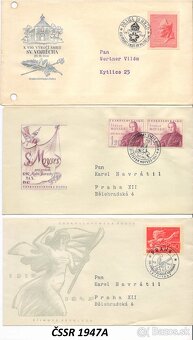 Poštové známky, filatelia: ČSSR, FDC obálky - 19