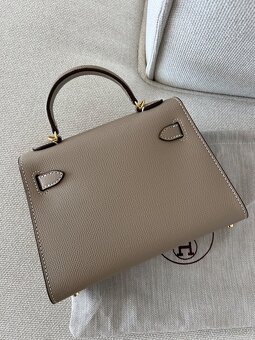 Hermes kelly mini kabelka béžová - 19