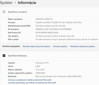 DELL E6320, Intel i5-2520M @ 2.50GHz, 16GB DDR3, 256GB SSD - 19
