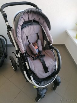 Kočík Kunert Libero (3 v1) šedo-sivý + isofix do auta - 19