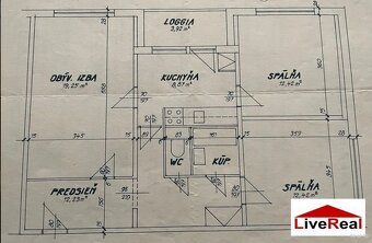 3izb, Korytnická, 74m2, 9.p./12, čiastočná rekonštrukcia, pe - 19