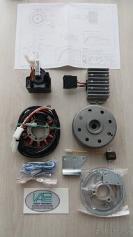 JAWA 250 české zadné tlmice, kolená výfukov - 19