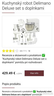 Nový kuchynský robot Delimano Deluxe set s doplnkami - 19