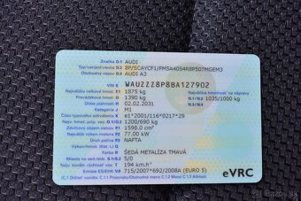 Audi A3 1.6 TDI 105k / 77Kw  ( čítať inzerát ) - 19