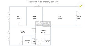 HALO reality - Predaj, trojizbový byt Bánovce nad Bebravou,  - 19