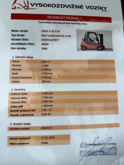 VZV Linde H25T plyn - 19