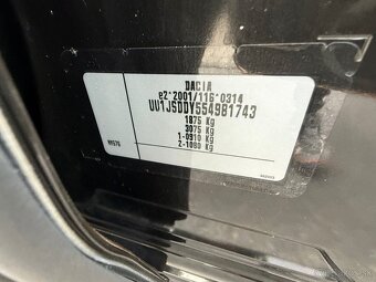 ► DACIA LODGY 1,2 TCE - 85 kW - TOP KM, PARK. SENZORY ◄ - 19
