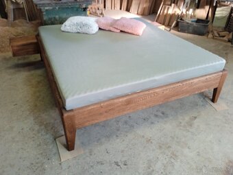 Dubová posteľ bez čela Vilma - 19