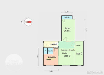NOVÁ CENA Nanovo zrek. i zariad.byt na Raketovej ul.,BA - 19