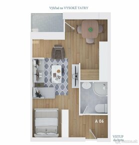 LUNA RESIDENCE | 1 izbové byty s loggiou, výhľad na Tatry - 19