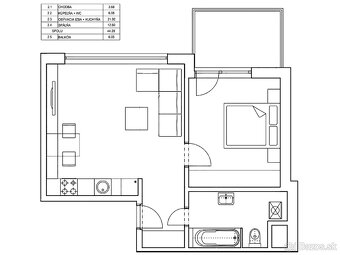 Novostavba pri Bratislave, 2 izb.byt, Terasa 6m, Len 1 sused - 19