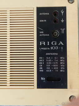 Predám rádio Radiotehnika ML-6102 a Riga 103-1 - 19