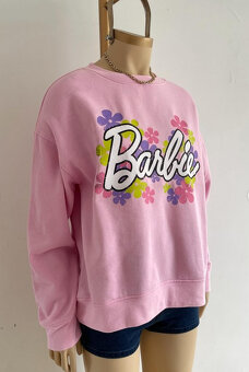 Barbie ružová mikina veľkosť S a XXS - 19