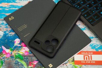 Puzdro s koženkovým vzorom pre Xiaomi / Redmi / Poco - 19
