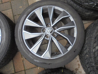 Alu disky Škoda 5x100, pneu 215/45 R16 č.12d - 19