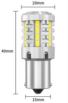 LED autožiarovky BA15S CANBUS / 3020 SMD / denné cúvacie - 19