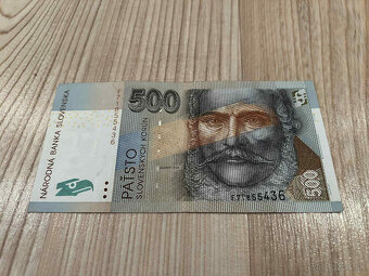 Slovenské bankovky 500 SK - 19