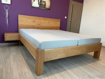 Dubová posteľ 180x200cm - 19