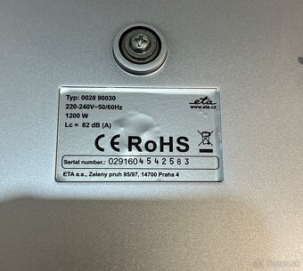 Kuchynský robot ETA Gratus Original 0028 90030 - 19