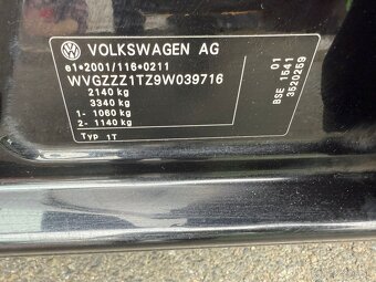 ►VW TOURAN 1,6 MPI UNITED - 75 kW, 7 MÍST, DEŠŤ. SENZOR◄ - 19