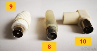 Televízna zásuvka účastnícka, káble prepojovacie a koncovky. - 19