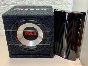 Subwoofer do autá PYLE + zosilovač JENSEN - 19