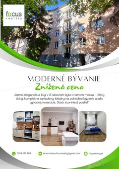 2-izbový byt v centre mesta - stačí sa nasťahovať - 19