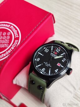 Švajčiarske hodinky SWISS MILITARY HANOWA - Army Black Green - 19