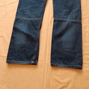 Rare Levis modré rovné džínsy rifle straight jeans 33x34 - 19