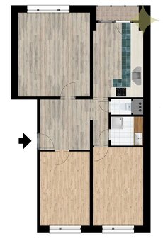 Na predaj, 3 izbový byt, sídl. Drieňová, Banská Štiavnica - 19