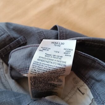 Wrangler sivé rovné džínsy široké rifle texas W34 L30 - 19