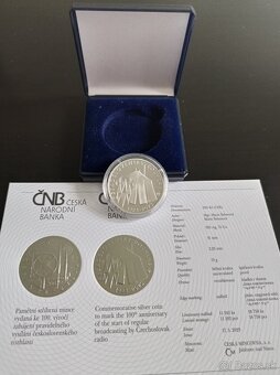 Strieborné mince 200 korún Česká Republika PROOF - 19