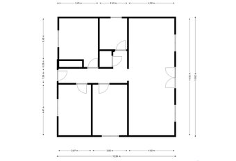 Predaj 4 izbový bungalov s pozemkom 663 m2 v obci Vydrany - 19