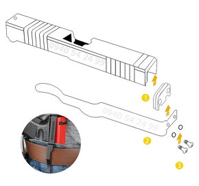 Spona GLOCK clipdraw - 19