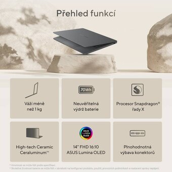 NOVÝ 14" notebook Asus Zenbook A14 - 19