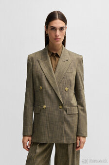 dvojradové zelené sako - 34 - Boss - nové - 19