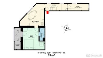 Slnečný mezonetový byt v Terchovej - 19