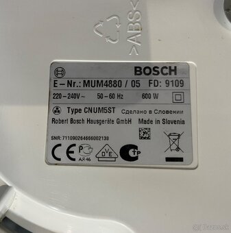 Bosch mum 4880/05 600W kuchynský robot - 19