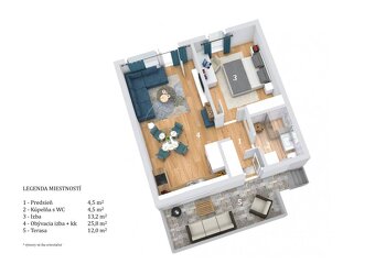 2 IZBOVÝ BYT PREŠOV, ULICA HRUŠKOVÁ - 19