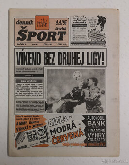 Staré noviny Denník Šport 2 - 19