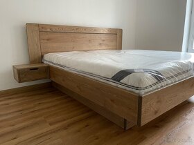 Dubová masívna posteľ s úložným priestorom - 19