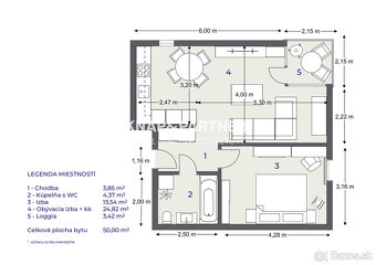 2 IZBOVY BYT S LOGGIOU, JÁNA PAVLA II, 50M2, PREŠOV - 19
