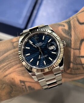 Rolex Datejust Blue Motif, Nové, 40mm - 19