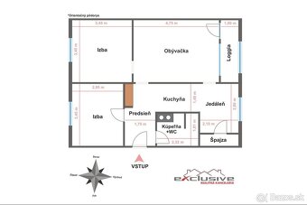 3-IZB.BYT, UL. VOLGOGRADSKÁ, 72 M2, VYVÝŠENÉ PRÍZ./8P LOGGIA - 19